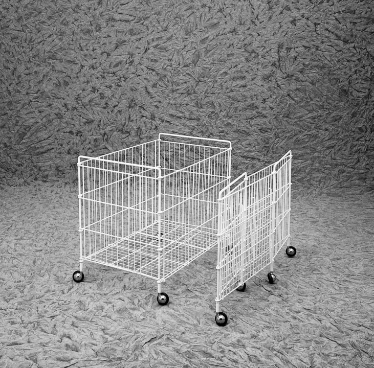 Carrello Pieghevole In Tondino Di Ferro Plasticato