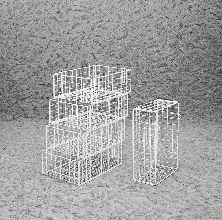 Cesta Sovrapponibile In Tondino Di Ferro